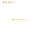 POH KONG 916/22K Yellow Gold Simplicity Wedder Ring