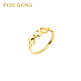 POH KONG 916/22K Gold Assorted Love Design Ring