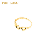 POH KONG 916/22K Gold Assorted Love Design Ring