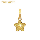 POH KONG 916/22K Yellow Gold Celestial Star Pendant