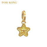 POH KONG 916/22K Yellow Gold Celestial Star Pendant