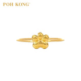 POH KONG 916/22K Gold Dog Paws Mini Ring