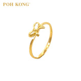 POH KONG 916/22K Yellow Gold Petite Ribbon Ring