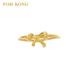 POH KONG 916/22K Yellow Gold Petite Ribbon Ring