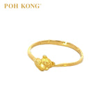 POH KONG 916/22K Yellow Gold Bear With Love Ring