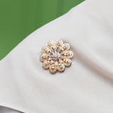 POH KONG 835/20K Yellow Gold Diamond Modern Brooch