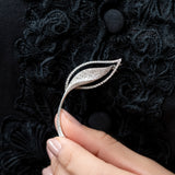 POH KONG 750/18K DIAMOND LEAF BROOCH