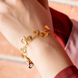 POH KONG 916/22K Gold Tranz Love Bracelet