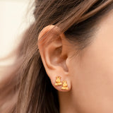 Auspicious Prosperous Snake Earrings