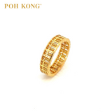 Cincin Abakus Emas Kuning POH KONG 916/22K